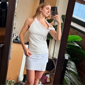 Title: Jacquemus x Nike White Halter Mini Dress with Built-in Bra Size Small